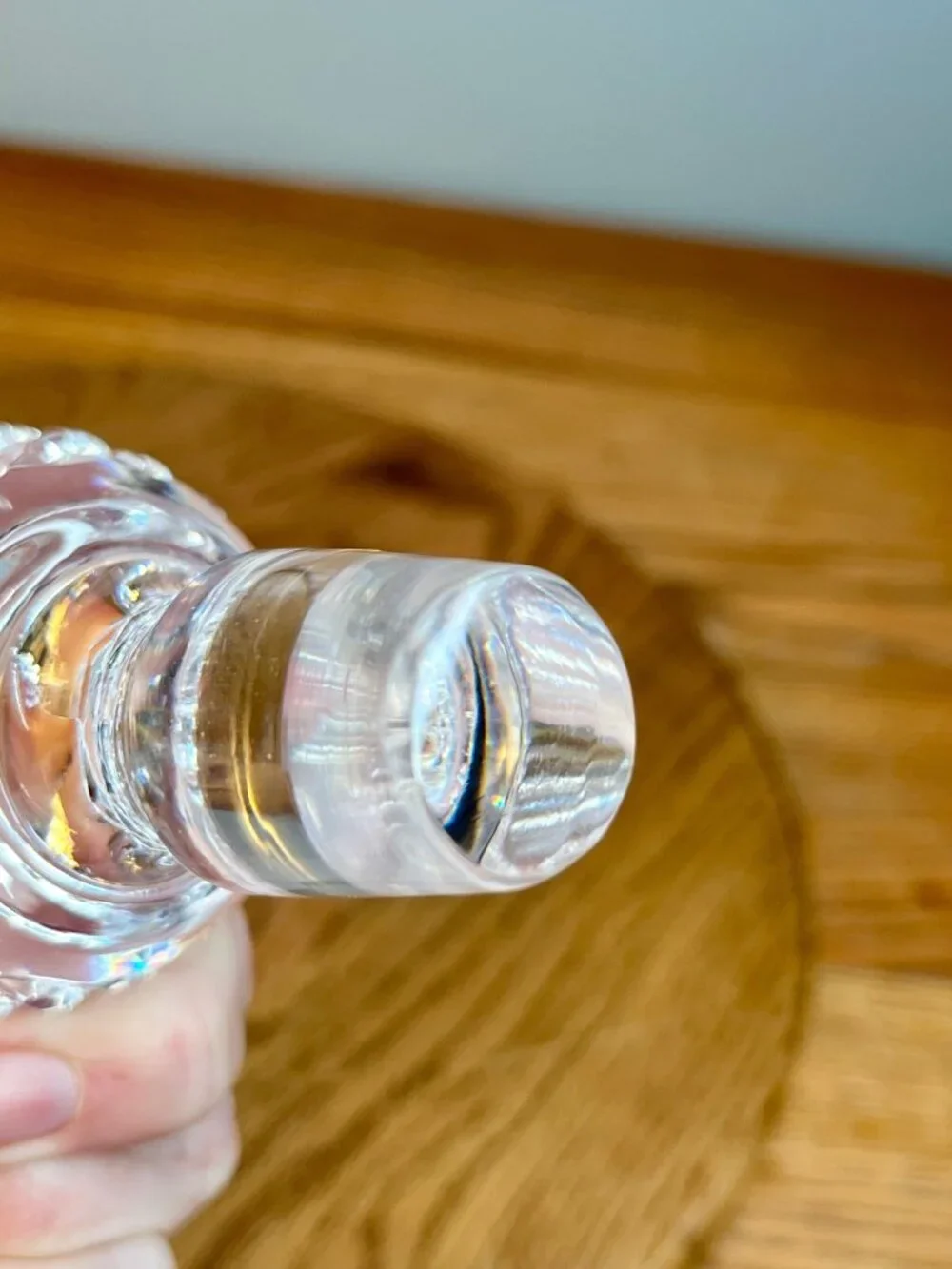 Waterford Crystal Lismore Roly Poly Decanter & Stopper, Marked with Logo